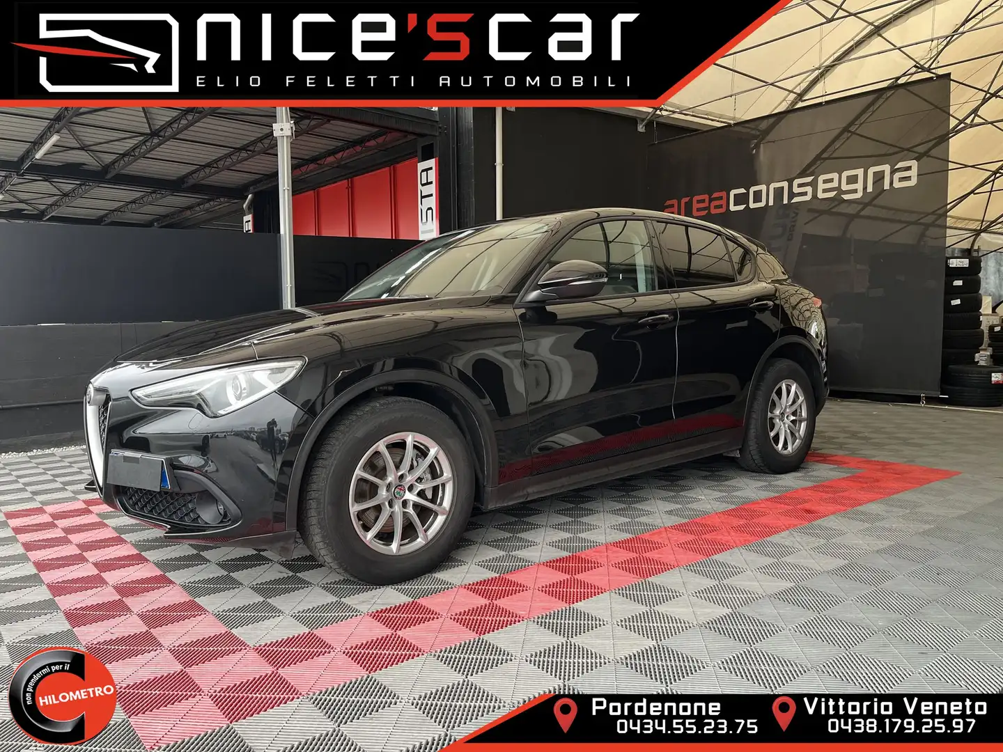 Alfa Romeo Stelvio Stelvio 2.2 Turbodiesel 190 CV AT8 Q4 Business Nero - 1