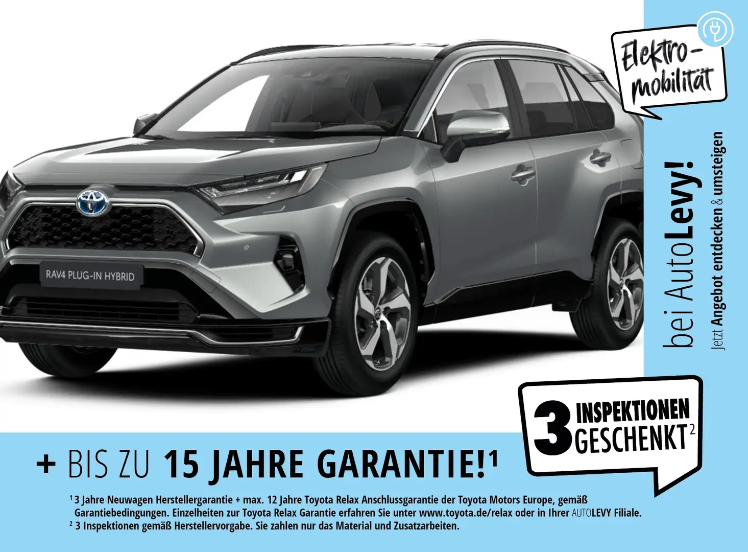Toyota RAV 4 RAV4 Plug-In Hybrid Teamplayer +Vorlauf +Farben+ Silber - 1