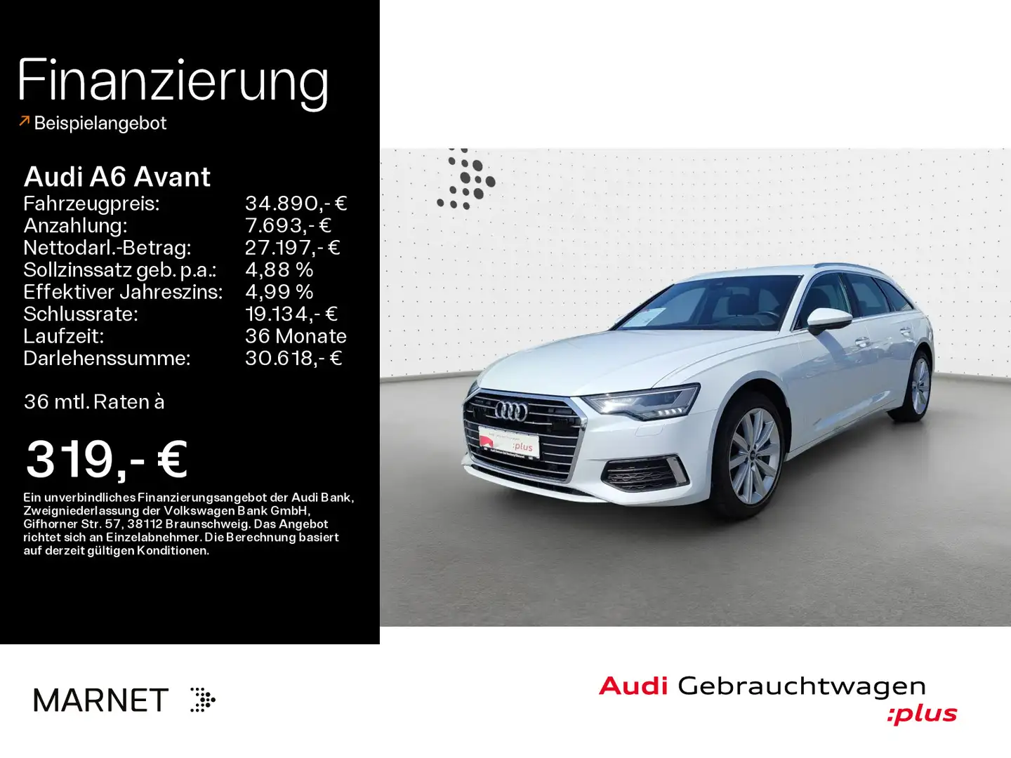 Audi A6 Design 40 TDI quattro*Navi*LED*Alu*PDC* Blanc - 1