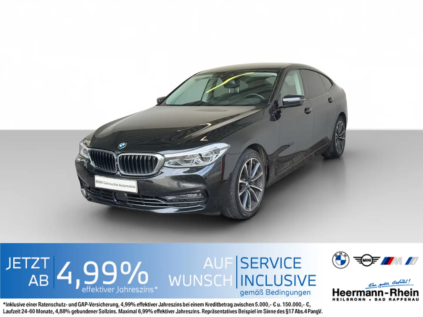 BMW 640 iA Gran Turismo Sport Line Standh.NaviProf.HU Negru - 2