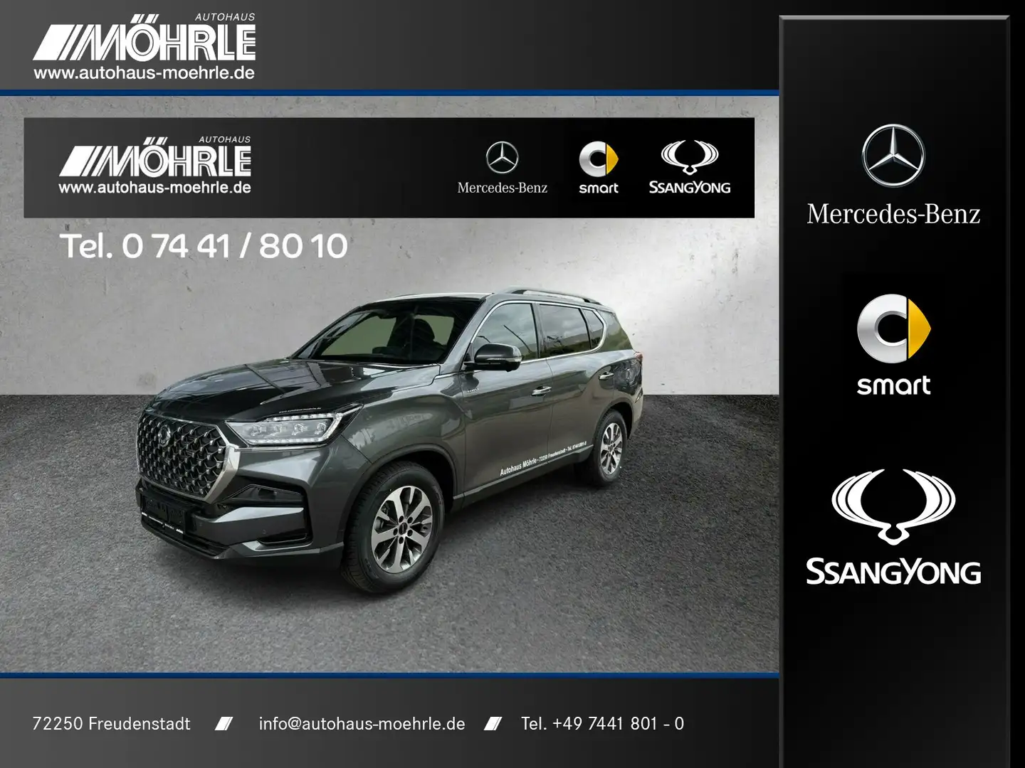 KGM Rexton REXTON Lux 2.2 D 4WD 360° Kamera LED SHD PDC Grau - 1