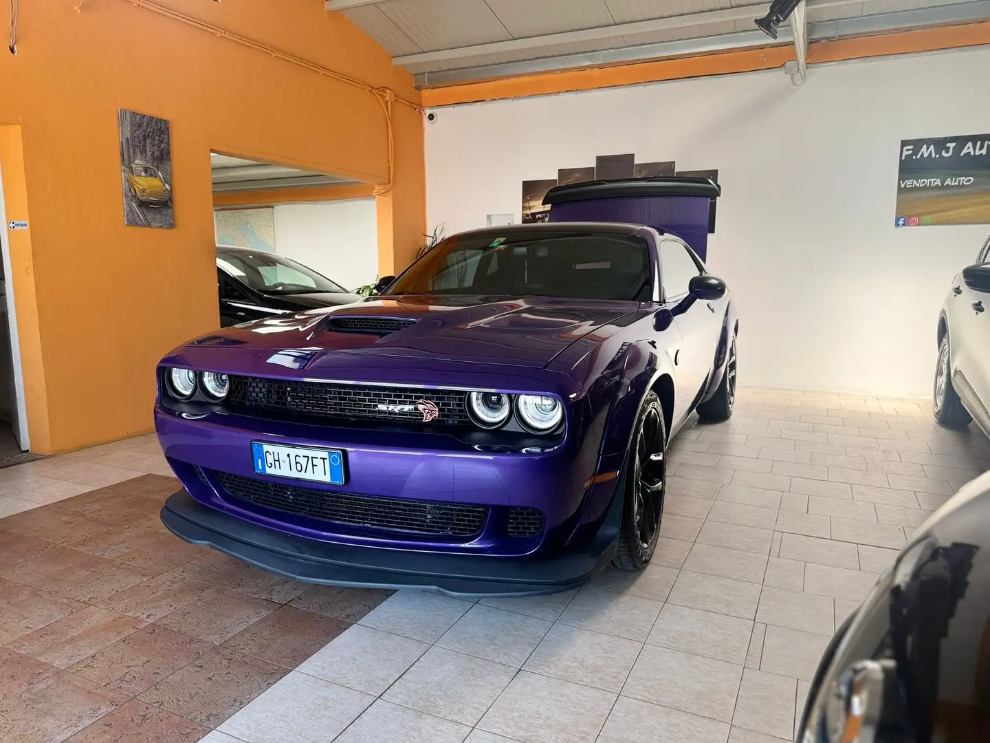 Dodge Challenger Challenger 3.6 V6 SXT 309cv at8 Paars - 1