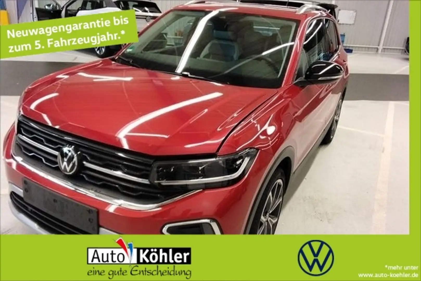 Volkswagen T-Cross Style TSi DSG NWAnschlussgarantie  02/30 Rot - 1