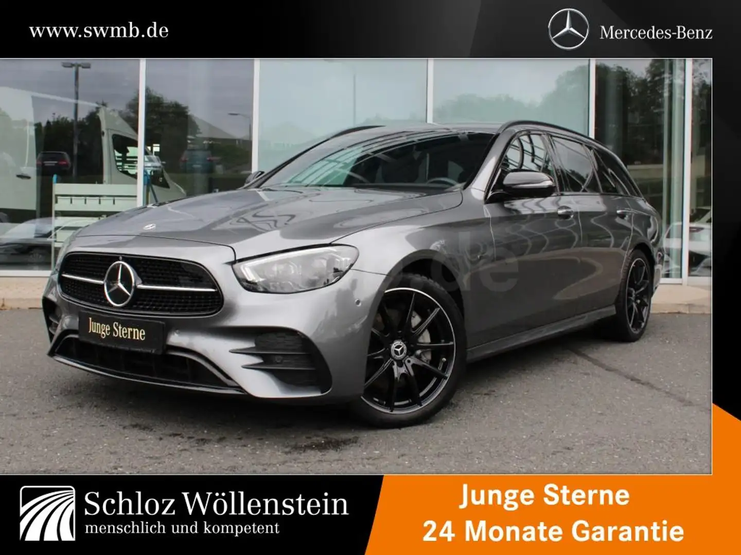 Mercedes-Benz E 300 d 4M T AMG/Night/MULTIBEAM/AHK/Fahrass/360 Grijs - 1