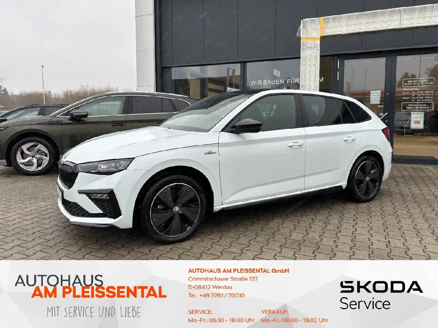 Skoda Scala Monte Carlo 110 kW DSG Panorama*SZH*PDC Blanco - 1