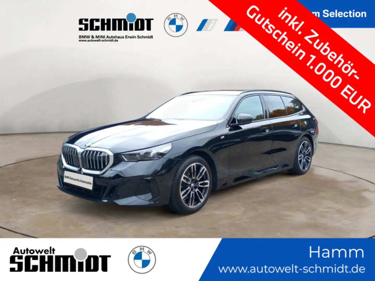 BMW 520 i Touring M Sport + GARANTIE-bis-12.2029 Schwarz - 1