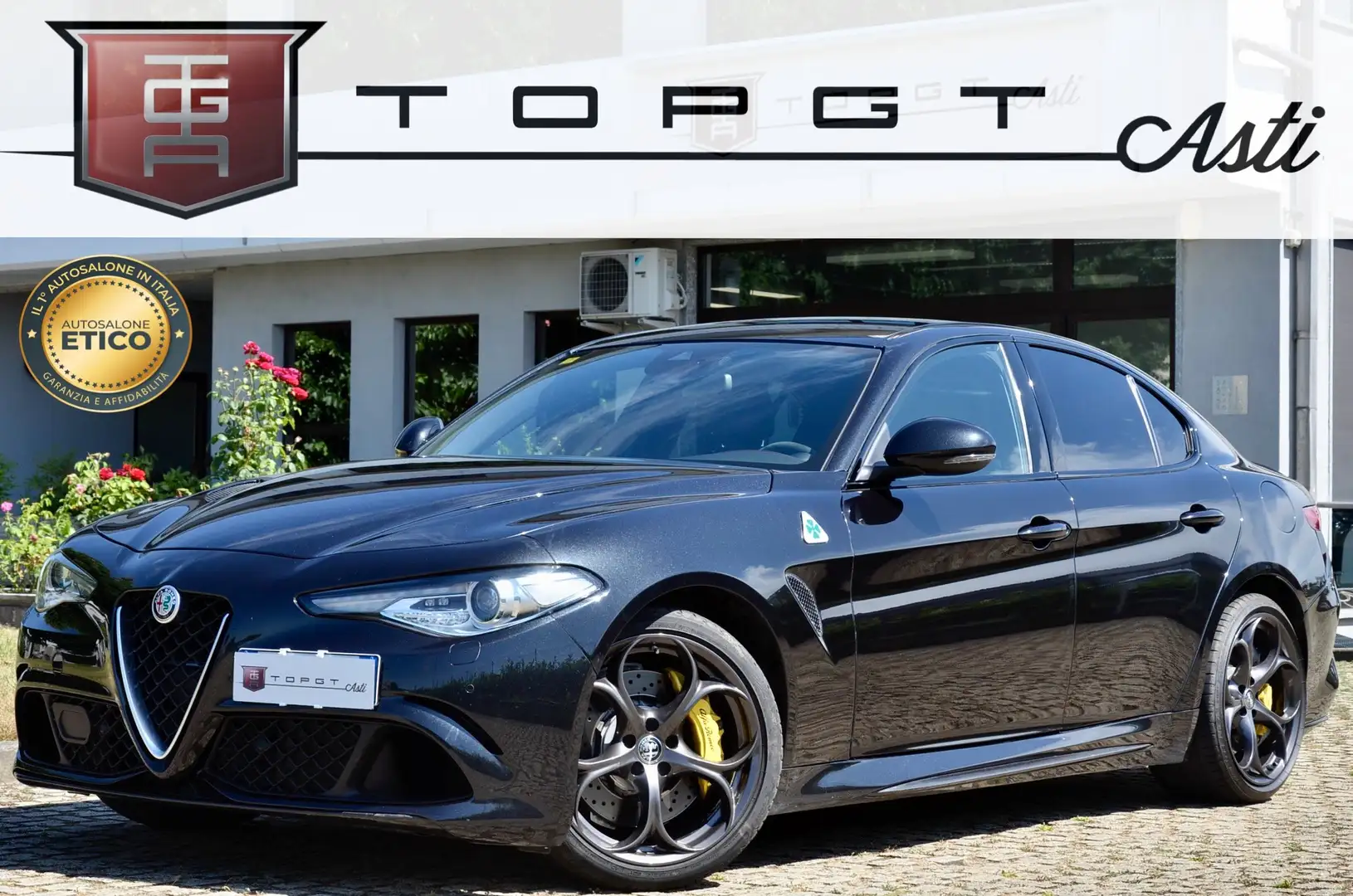 Alfa Romeo Giulia Giulia 2.9 t V6 Quadrifoglio 510cv auto PERMUTE Nero - 1