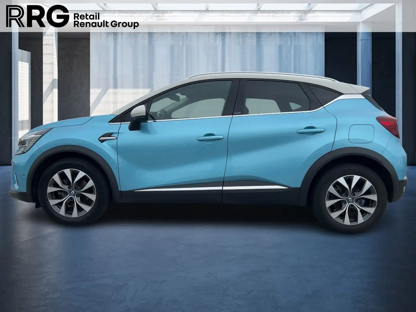 Renault Captur II 1.6 E-TECH Plug-in 160 Ed. One SHZ PDC Bleu - 2