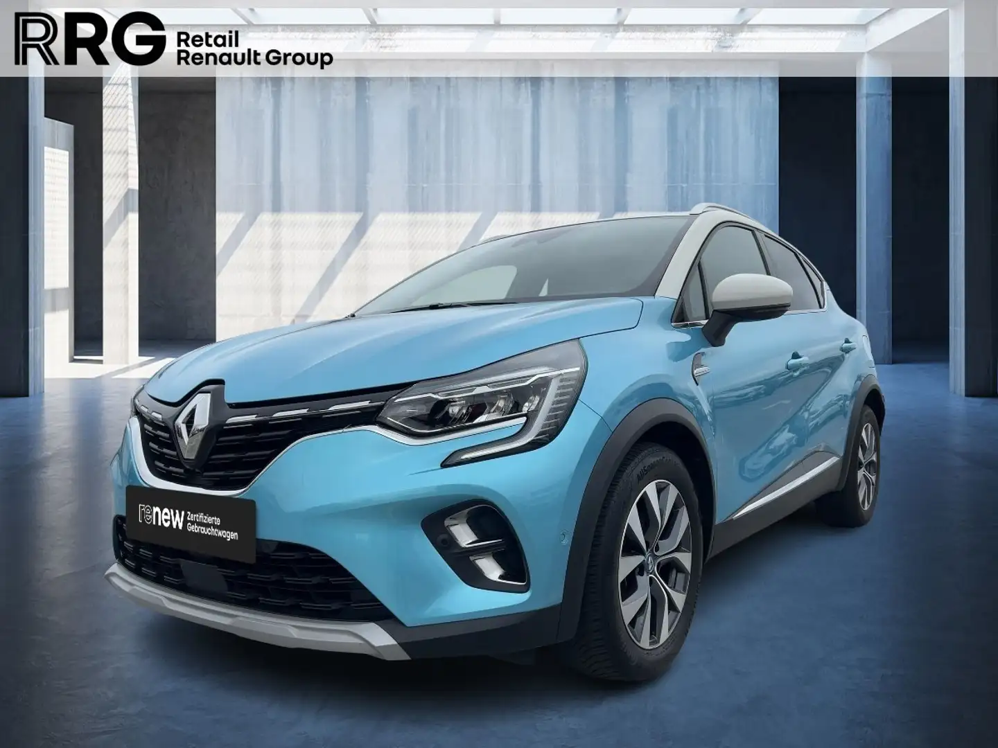 Renault Captur II 1.6 E-TECH Plug-in 160 Ed. One SHZ PDC Bleu - 1