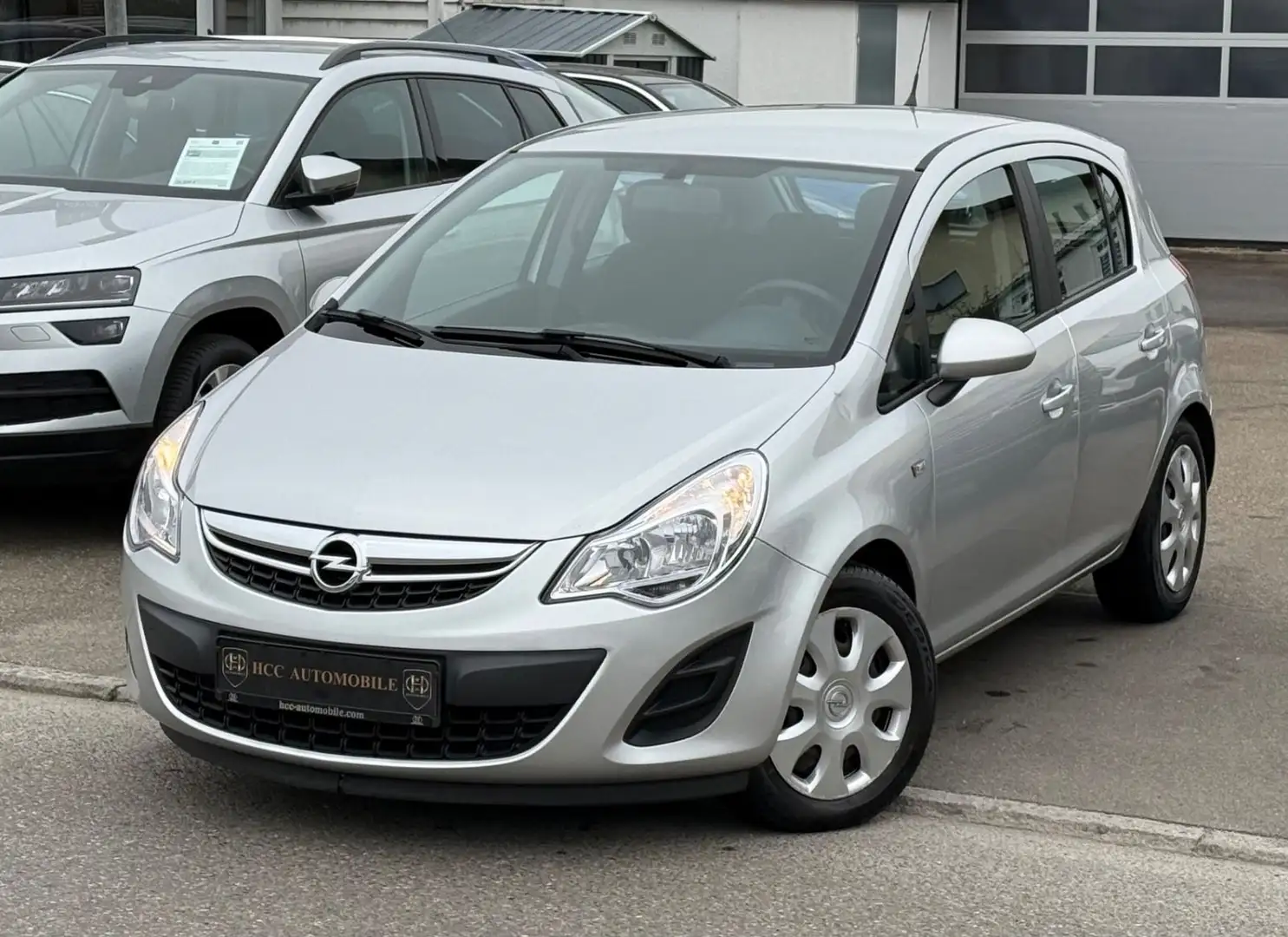 Opel Corsa D Satellite-KLIMA-87PS-4/5 TÜREN-10/26TÜV Argent - 2