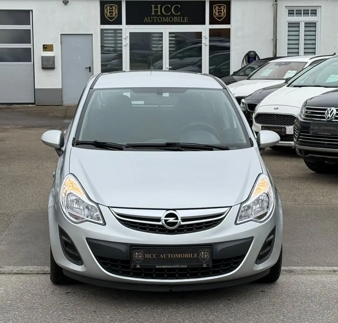 Opel Corsa D Satellite-KLIMA-87PS-4/5 TÜREN-10/26TÜV Argent - 1