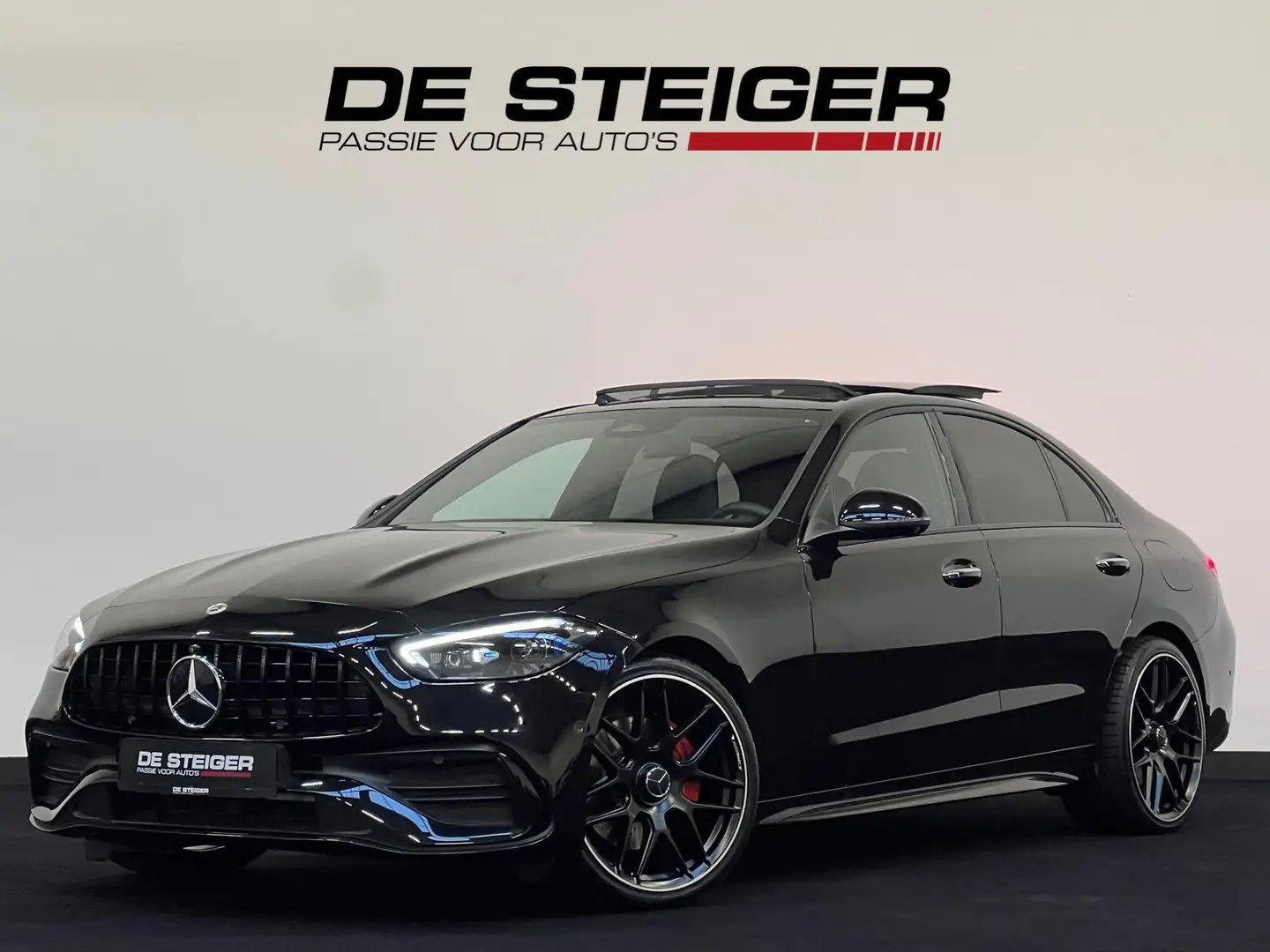 Mercedes-Benz C 300 e AMG Pano Sfeer 360 Memory Zwart - 1