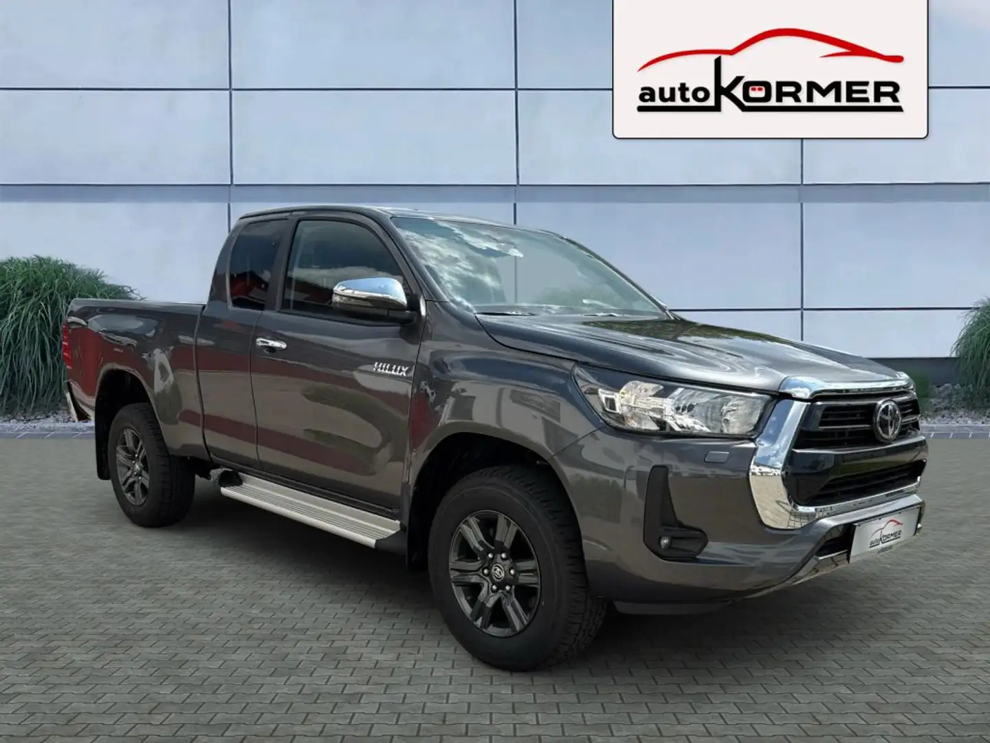 Toyota Hilux 2.4 Extra Cab Comfort Autom.,ACC,CarPlay,sofort siva - 1