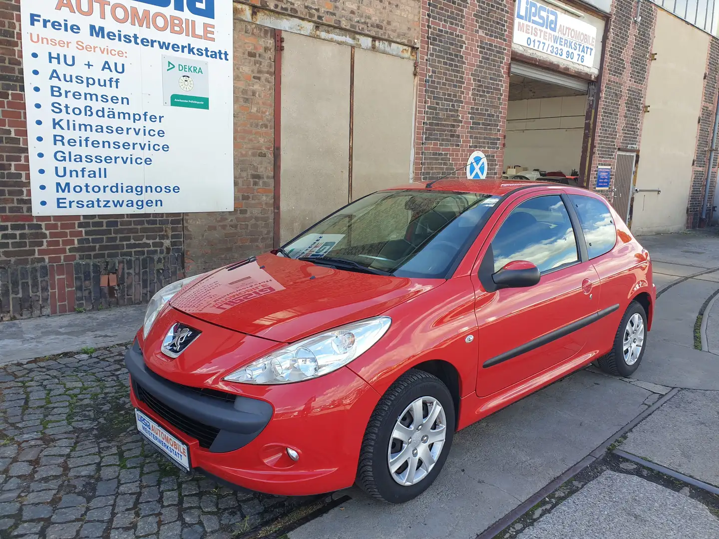 Peugeot 206 TÜV NEU/ wenig KM/ Allwetterreifen/ Scheckheft Rot - 1