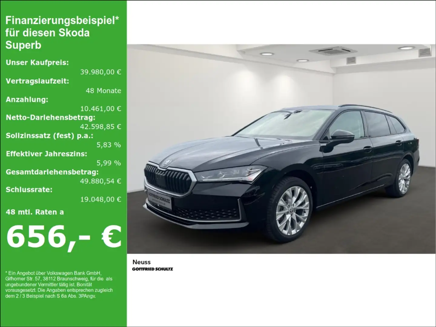 Skoda Superb COMBI SELECTION 1.5 TSI MHEV 110KW DSG Schwarz - 1