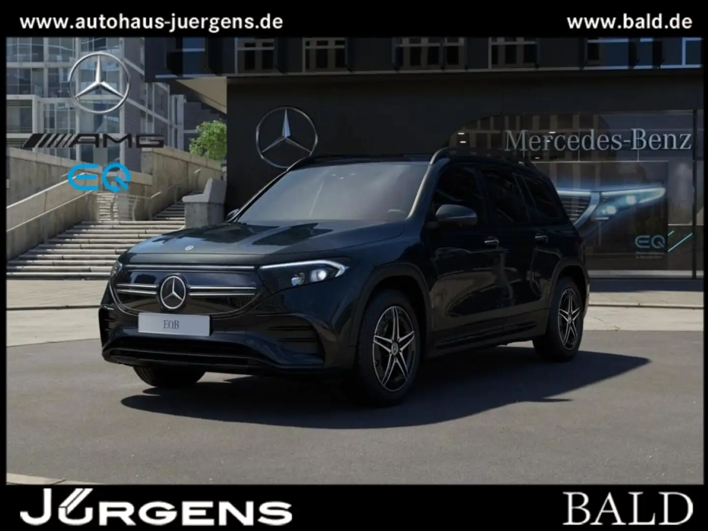 Mercedes-Benz EQB 350 4M AMG-Sport/Pano/Night/360/Distr/LED/1/ Schwarz - 1