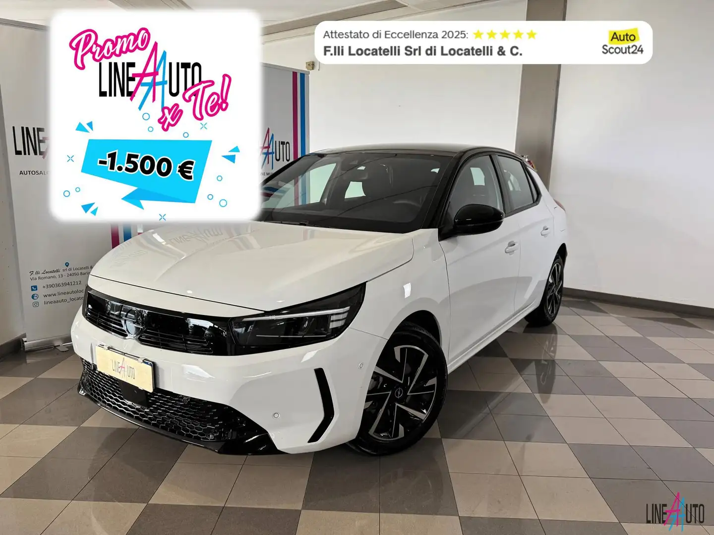 Opel Corsa Corsa 1.2 100 CV GS Bianco - 1