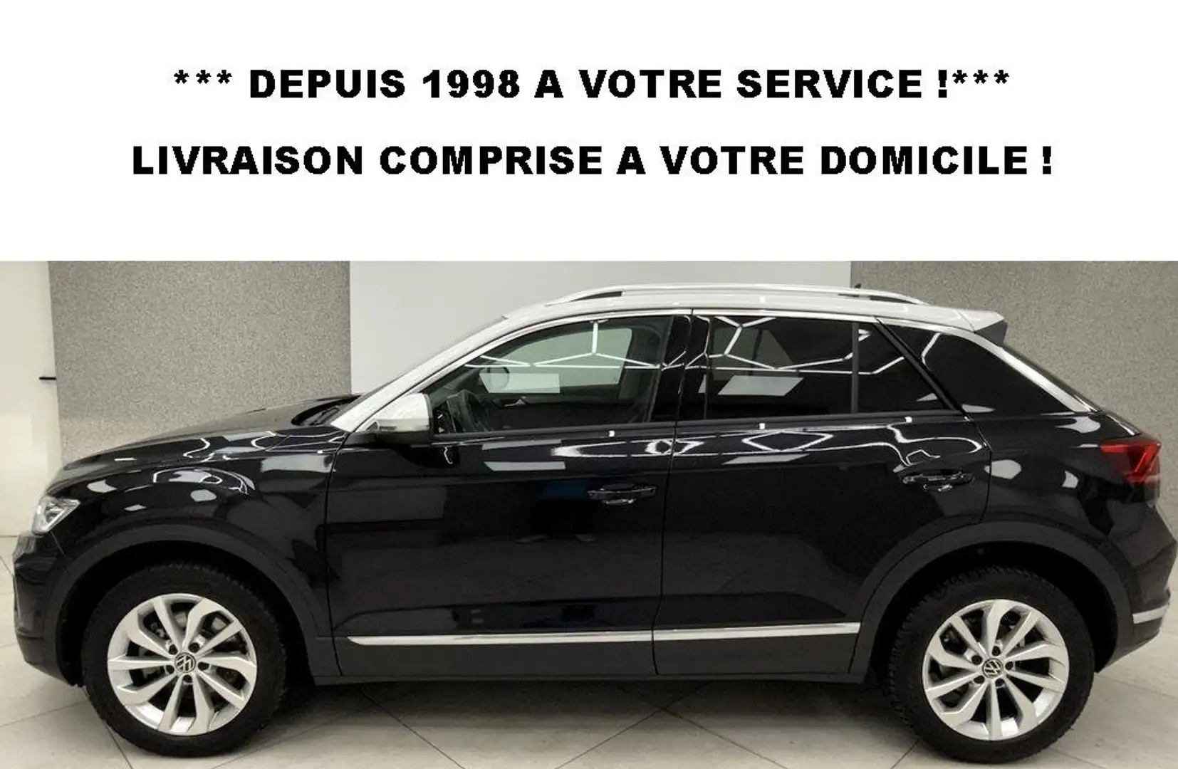 Volkswagen T-Roc 2.0 TDI 150 cv STYLE DSG livré chez vous ! Negro - 1