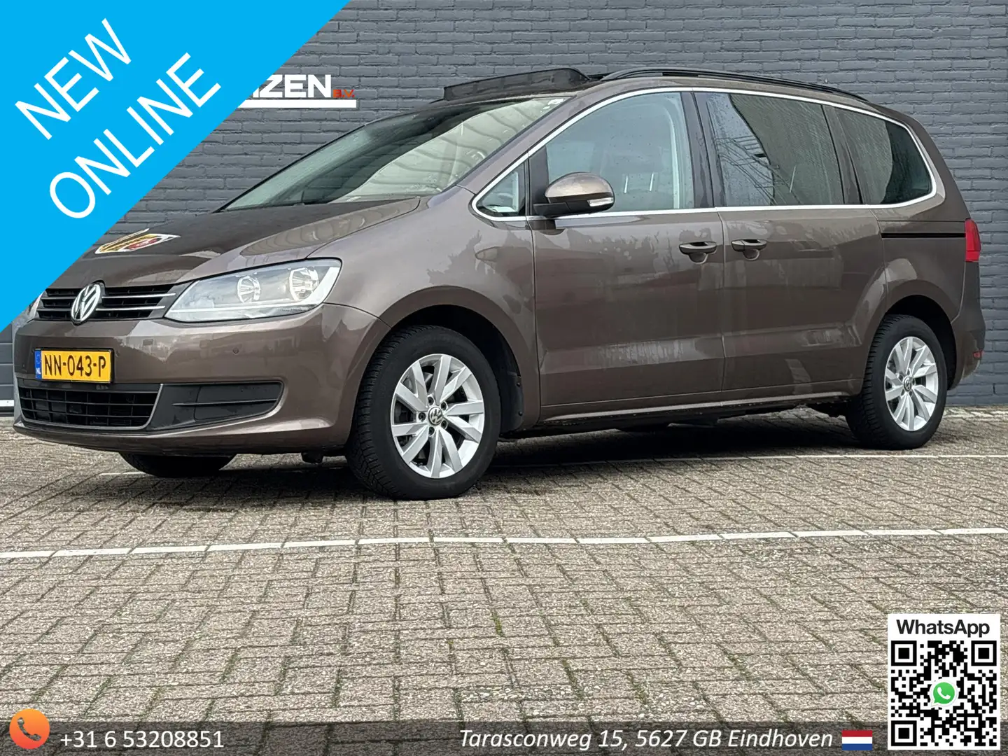 Volkswagen Sharan 1.4 TSI Highline 7 Persoons | Pano | Climate | Cru Bruin - 1