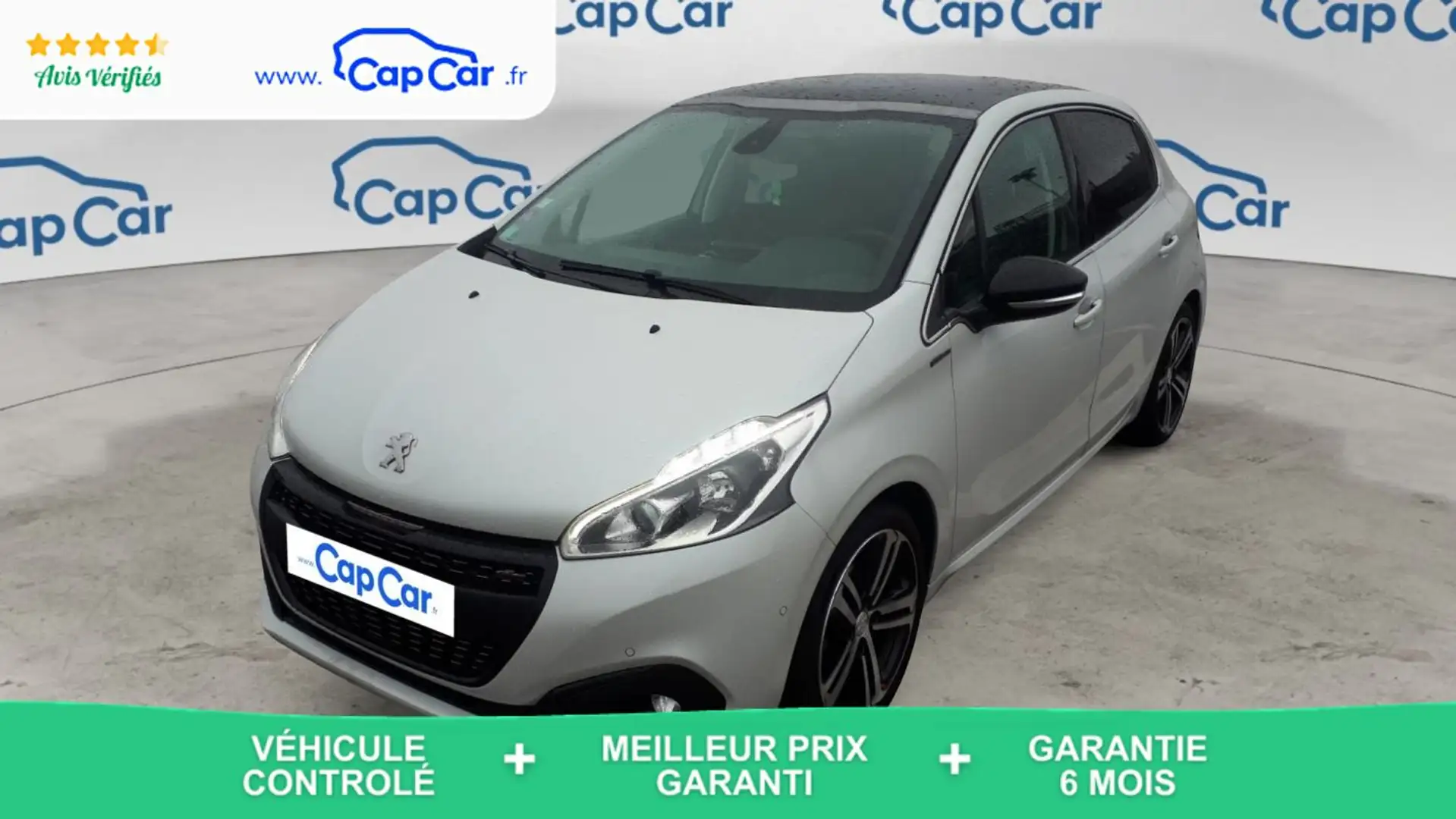 Peugeot 208 I 1.2 PureTech 110 EAT6 GT-Line - Automatique Entretien constructeur Blanc - 1