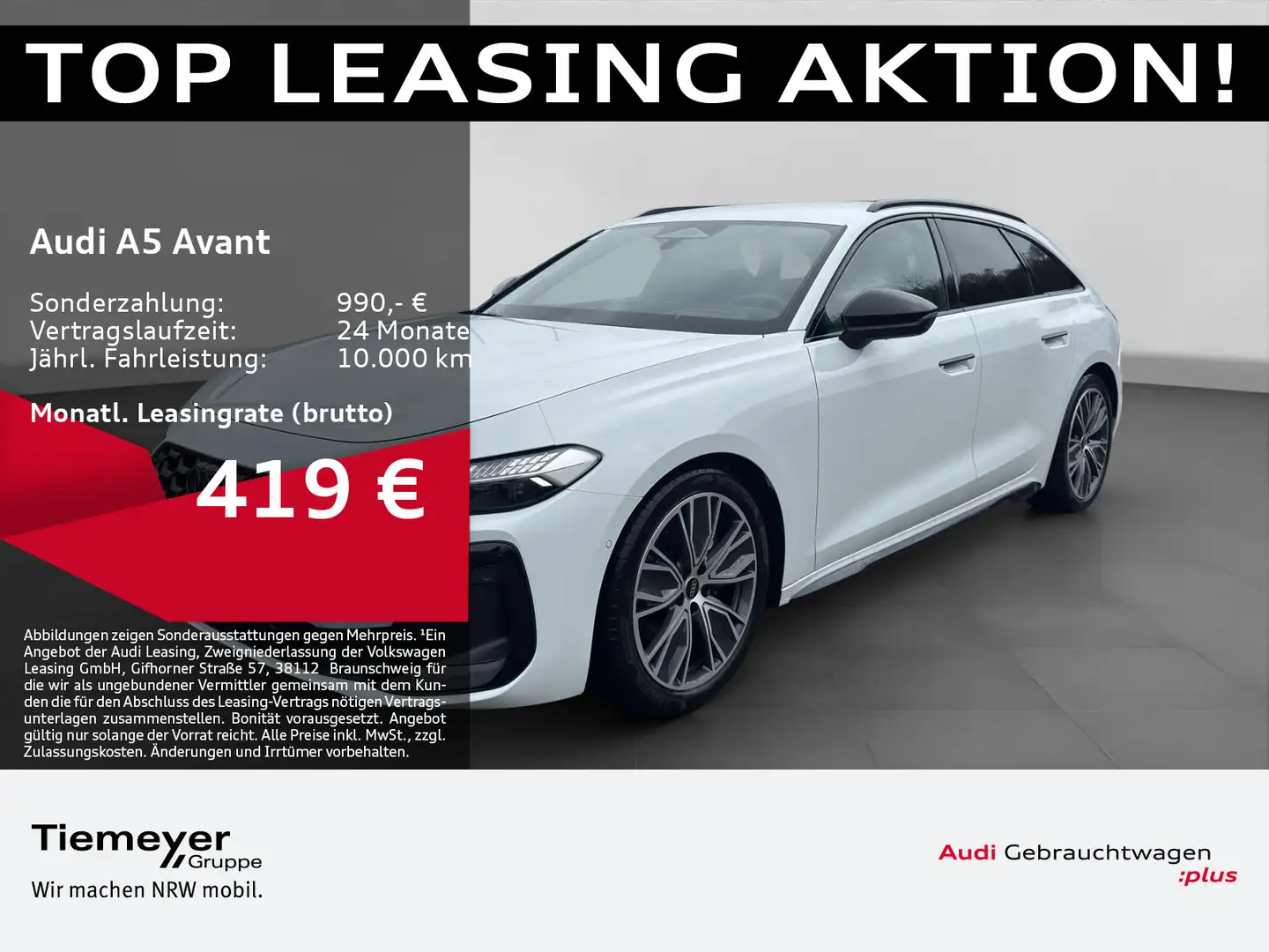 Audi A5 TDI Q 2x S LINE HuD BuO BF-DISPLAY 360 Weiß - 1