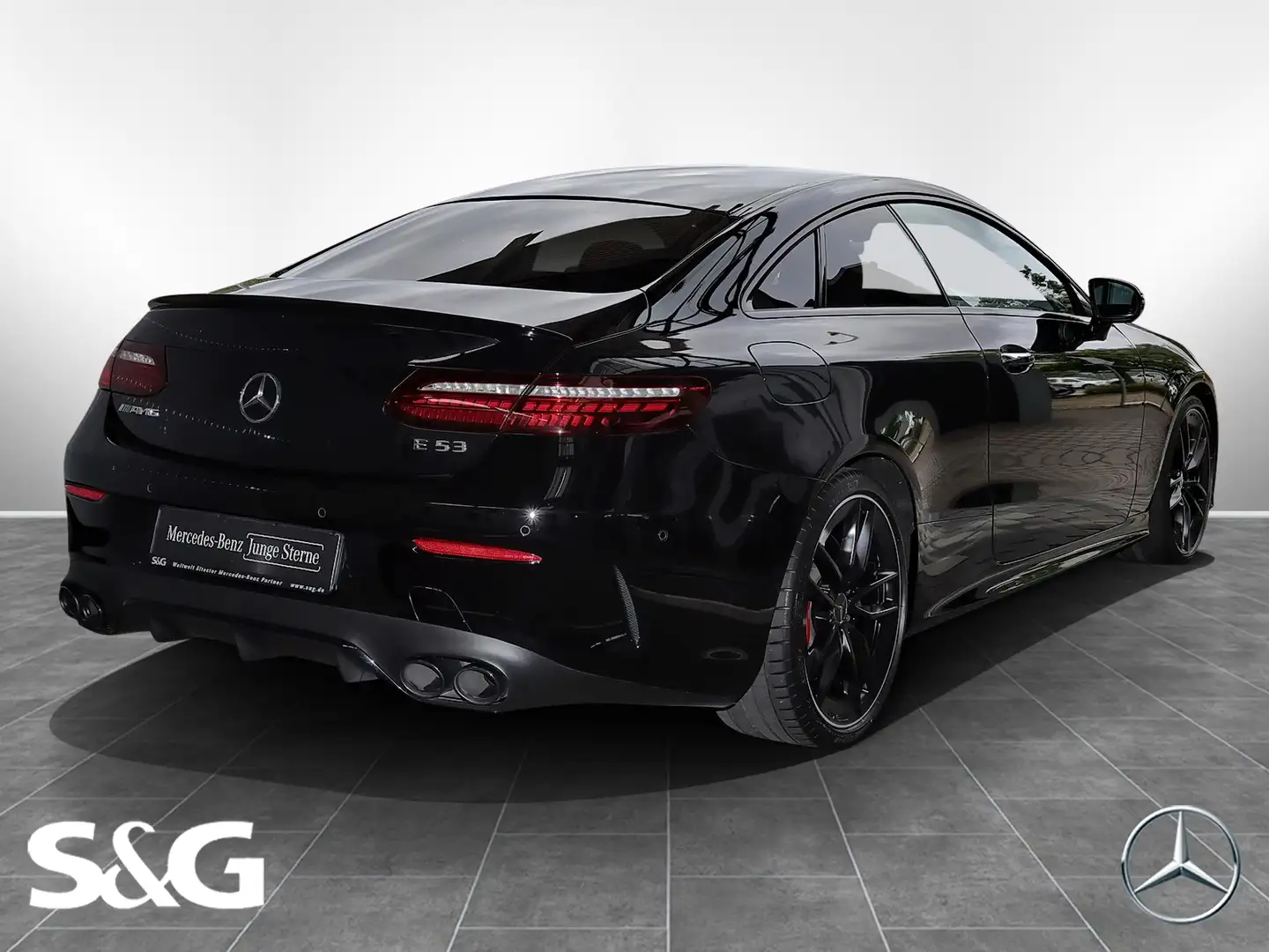 Mercedes-Benz E 53 AMG 4M+ Coupé MBUX+360°+Distro+M-LED+20 Czarny - 2