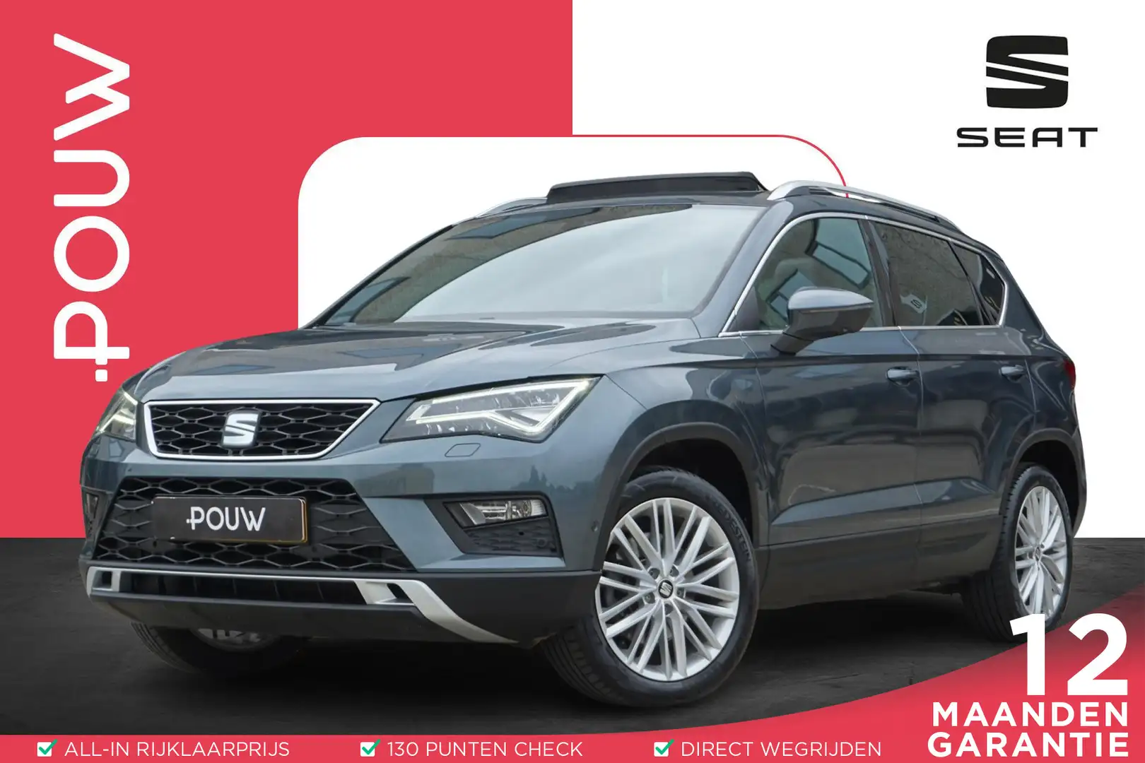 SEAT Ateca 1.4 EcoTSI 150pk DSG Xcellence | Trekhaak Afneemba Gris - 1