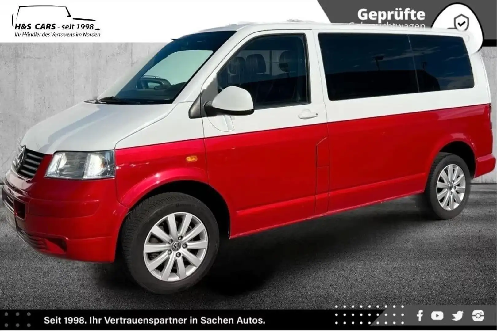 Volkswagen T5 Caravelle California 2H NAVI 9S CARPLAY TOUCH Roşu - 2