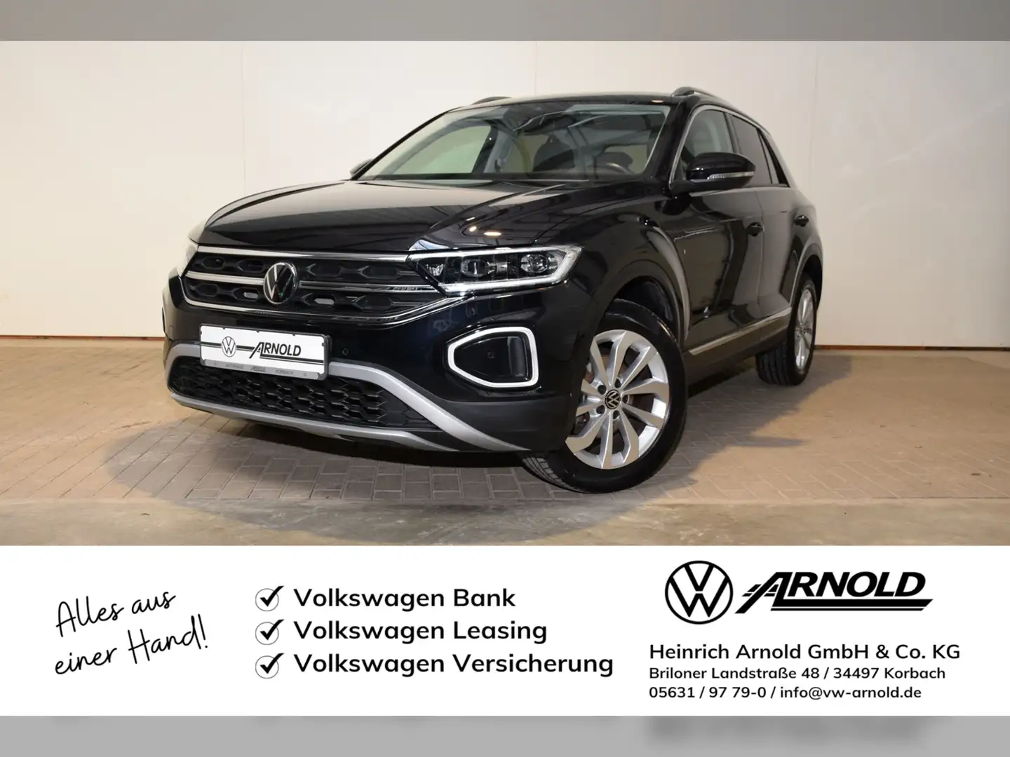 Volkswagen T-Roc TSI Style "Standheizung" Zwart - 1