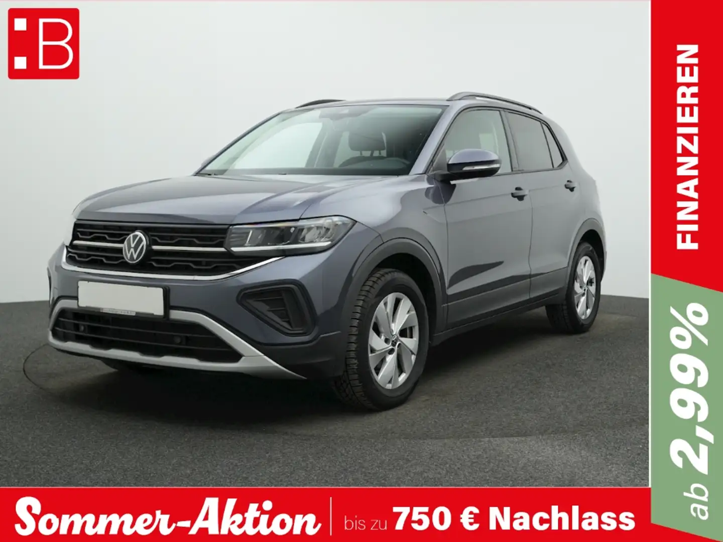 Volkswagen T-Cross 1.0 TSI DSG Life LED KAMERA ACC SHZ PDC APP-CONNEC Grau - 1