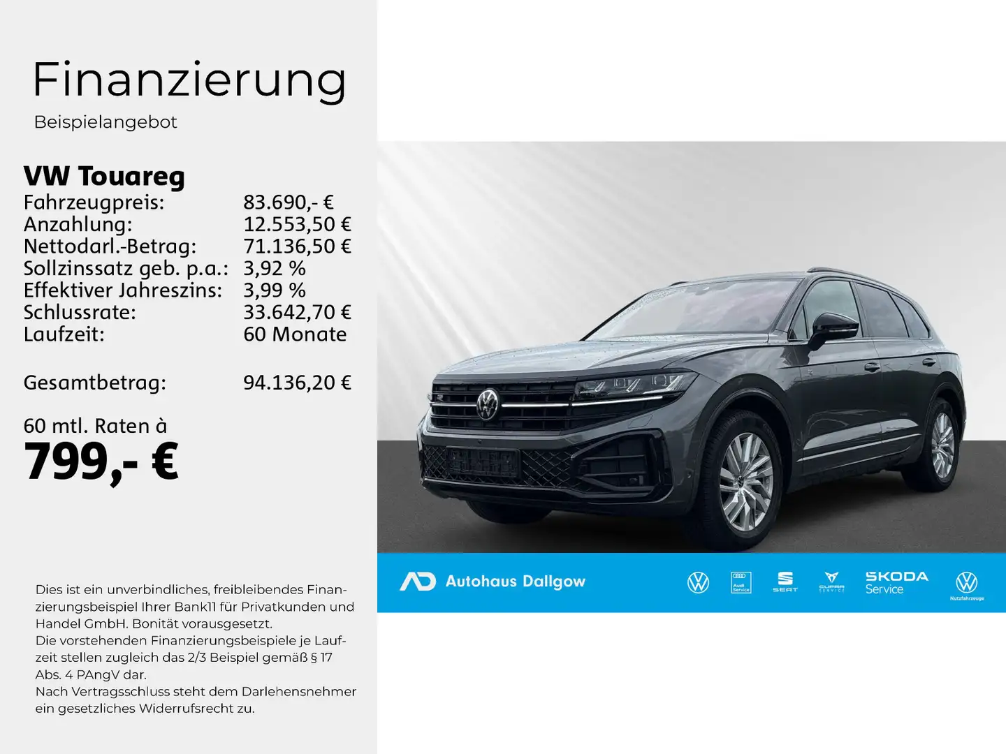 Volkswagen Touareg 3.0 V6 TDI R-Line 4Motion Grau - 2