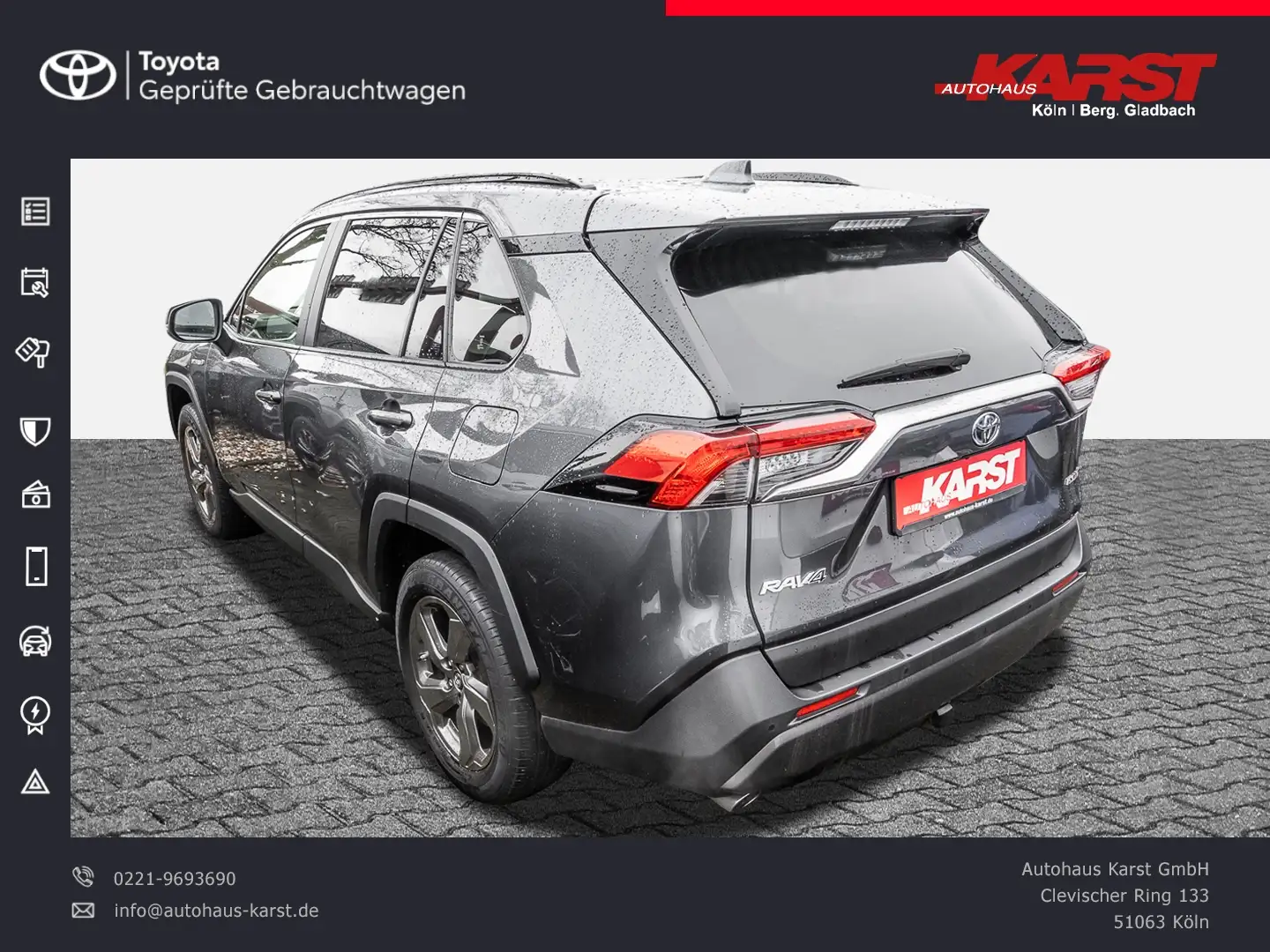 Toyota RAV 4 2.5l Hybrid Club AHK Navi DAB SHZ 18''Alu Grigio - 2