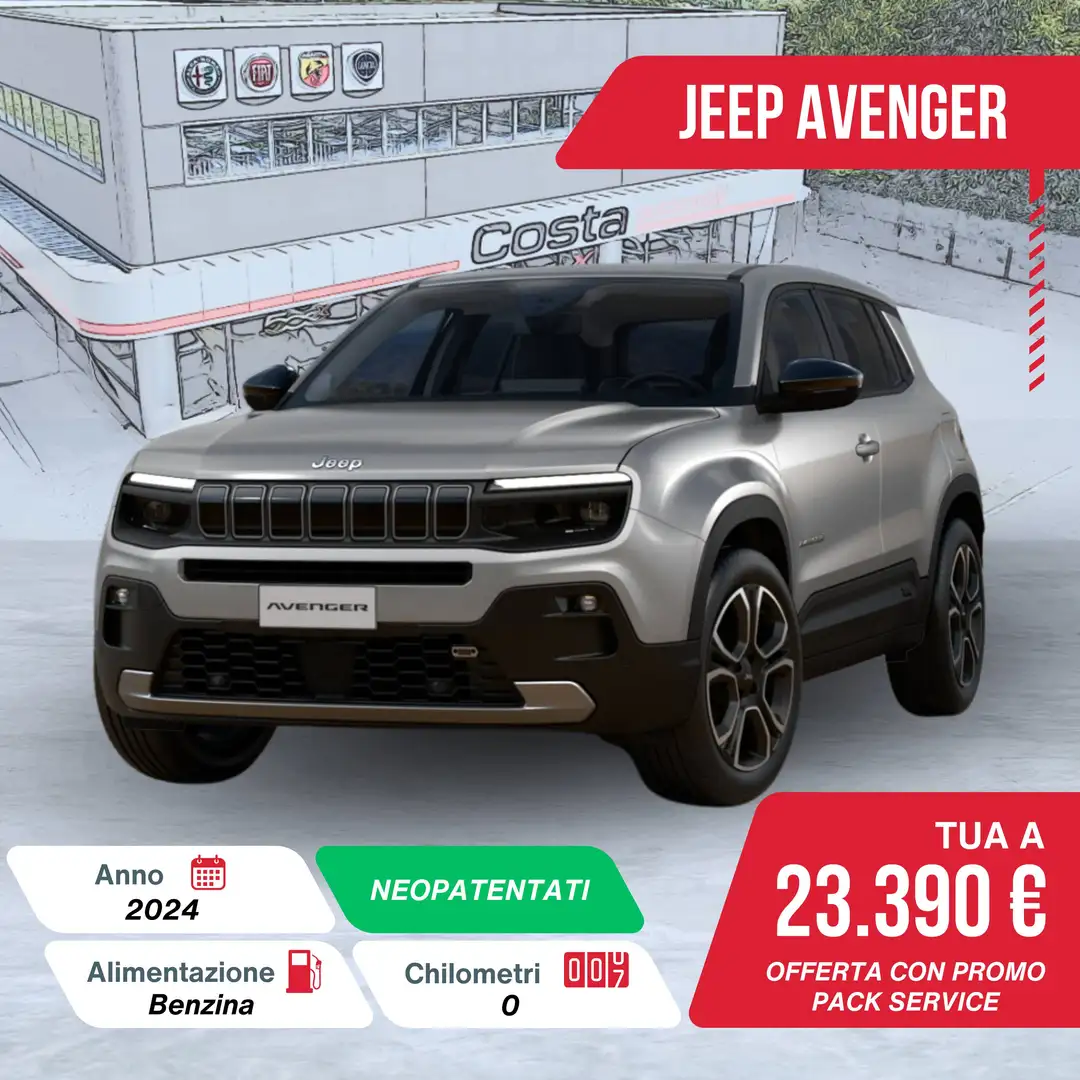 Jeep Avenger 1.2 Turbo Summit Gris - 1