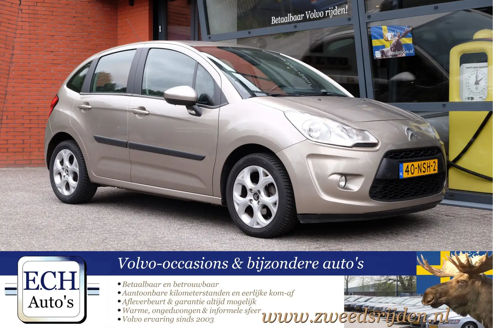 Citroen C3 1.4 VTi Ligne Business, Airco, Trekhaak Beige - 1