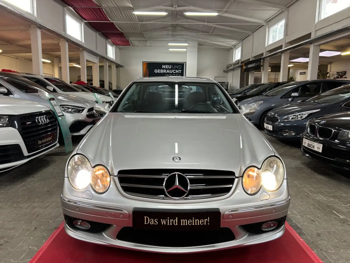 Mercedes-Benz CLK 500 Coupe AMG LINE*HU NEU*MEMORY*SITZBELÜF.* Plateado - 2