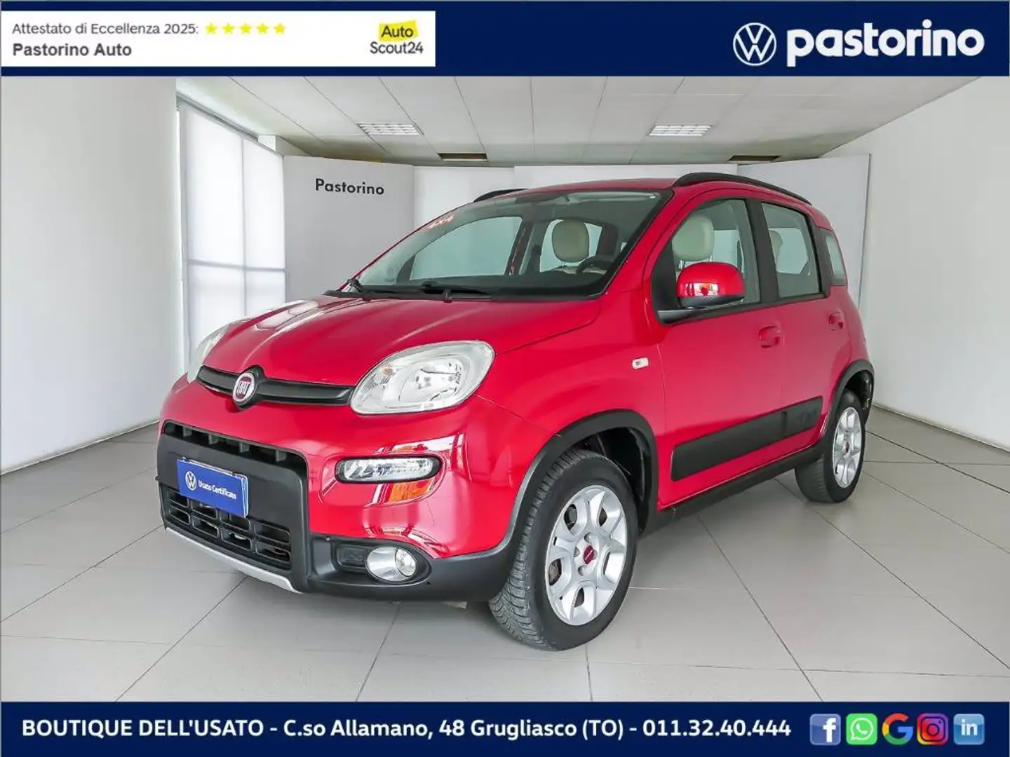 Fiat Panda FIAT  1.3 MJET 75CV TREKKING 4X4 Rot - 1