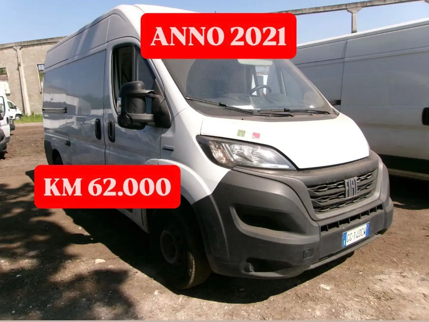 Fiat Ducato 2.2mjt 140cv L2H2 FURGONE Km 62.000 Bianco - 1