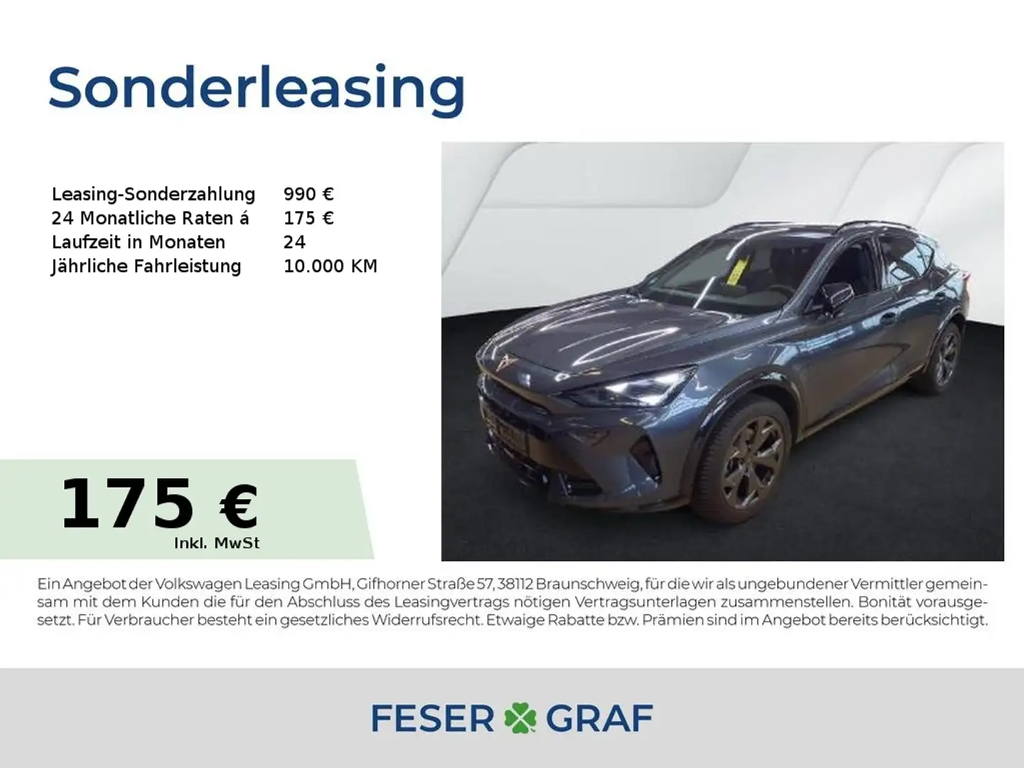 CUPRA Formentor 1.5 eTSI DSG|360°|Navi|SHZ|GJR Grau - 1