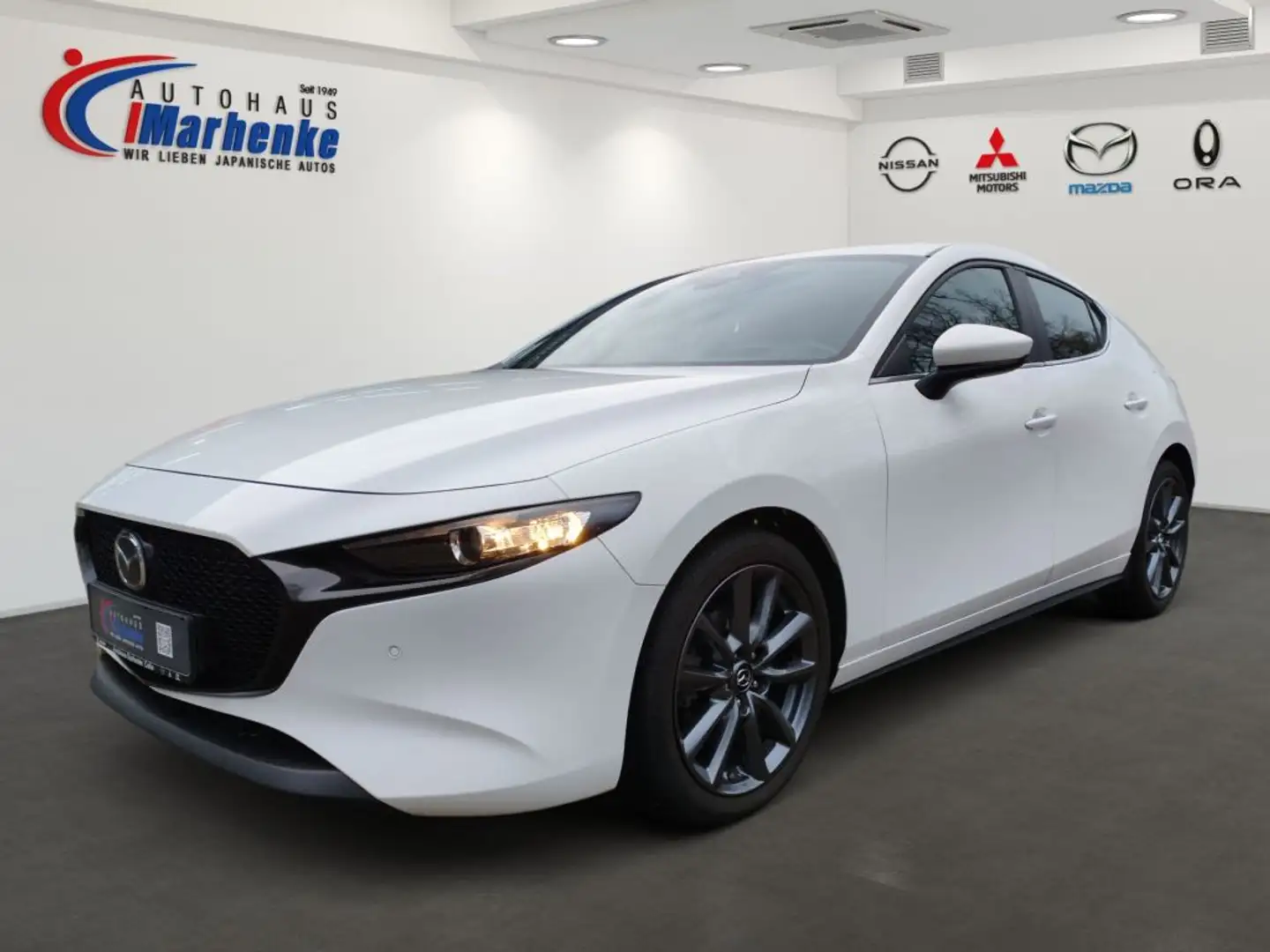 Mazda 3 e-SKYACTIV-X 2.0 Aut. SELECTION SKR & WKR Weiß - 1