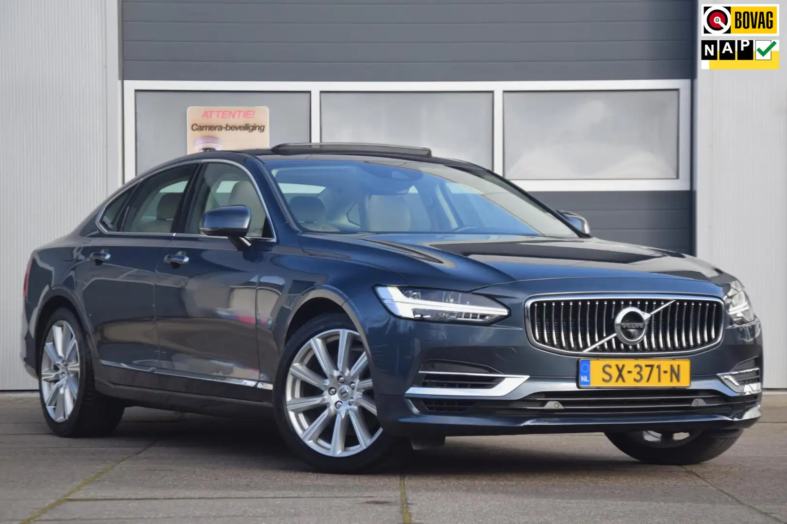 Volvo S90 2.0 T8 AWD Inscription OPENDAK/CAMERA/APPLE CARPLA Blauw - 1