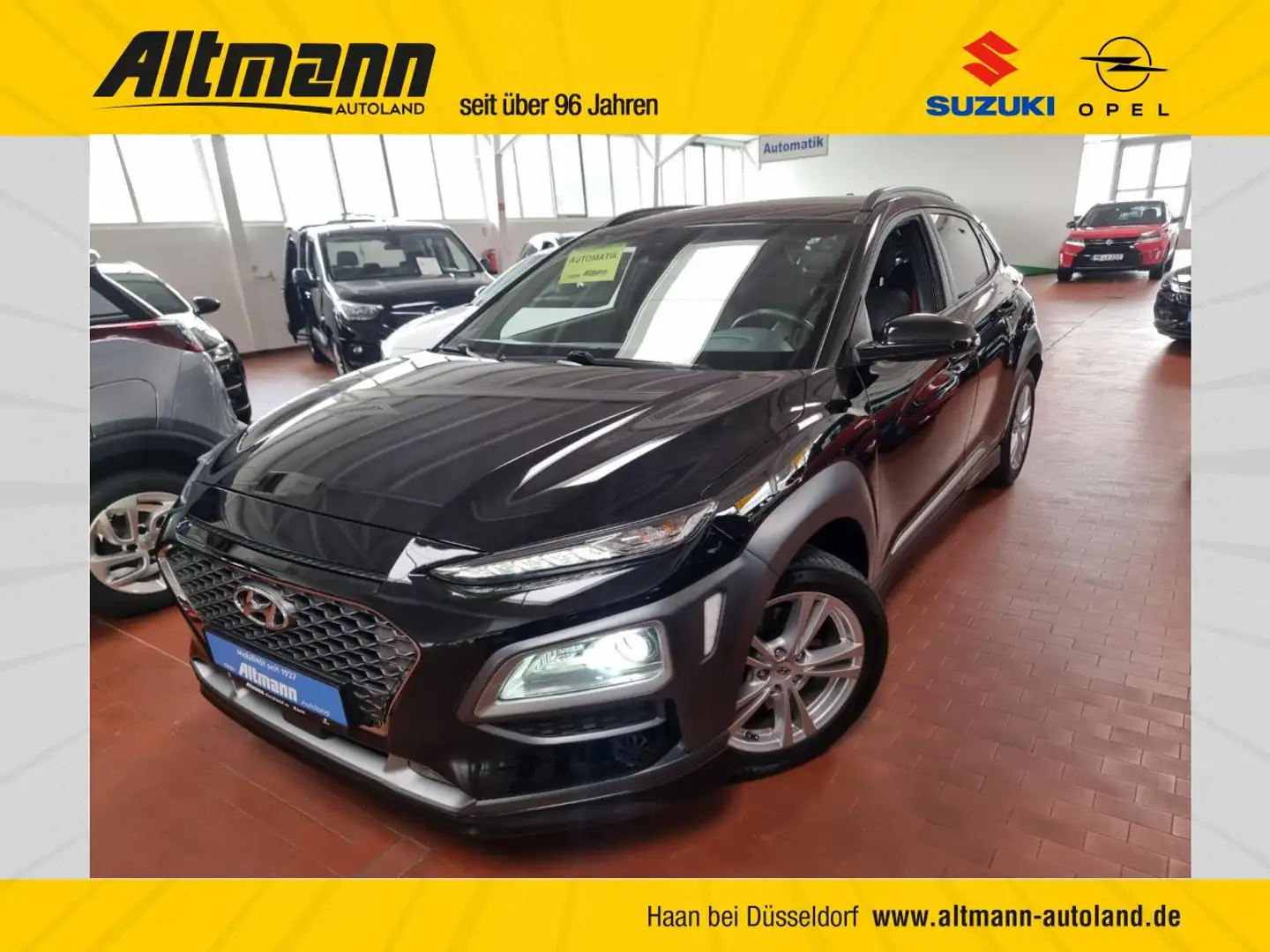 Hyundai KONA Unique 8fach Alu Klimaautom. Kamera Soundsys. Schwarz - 1