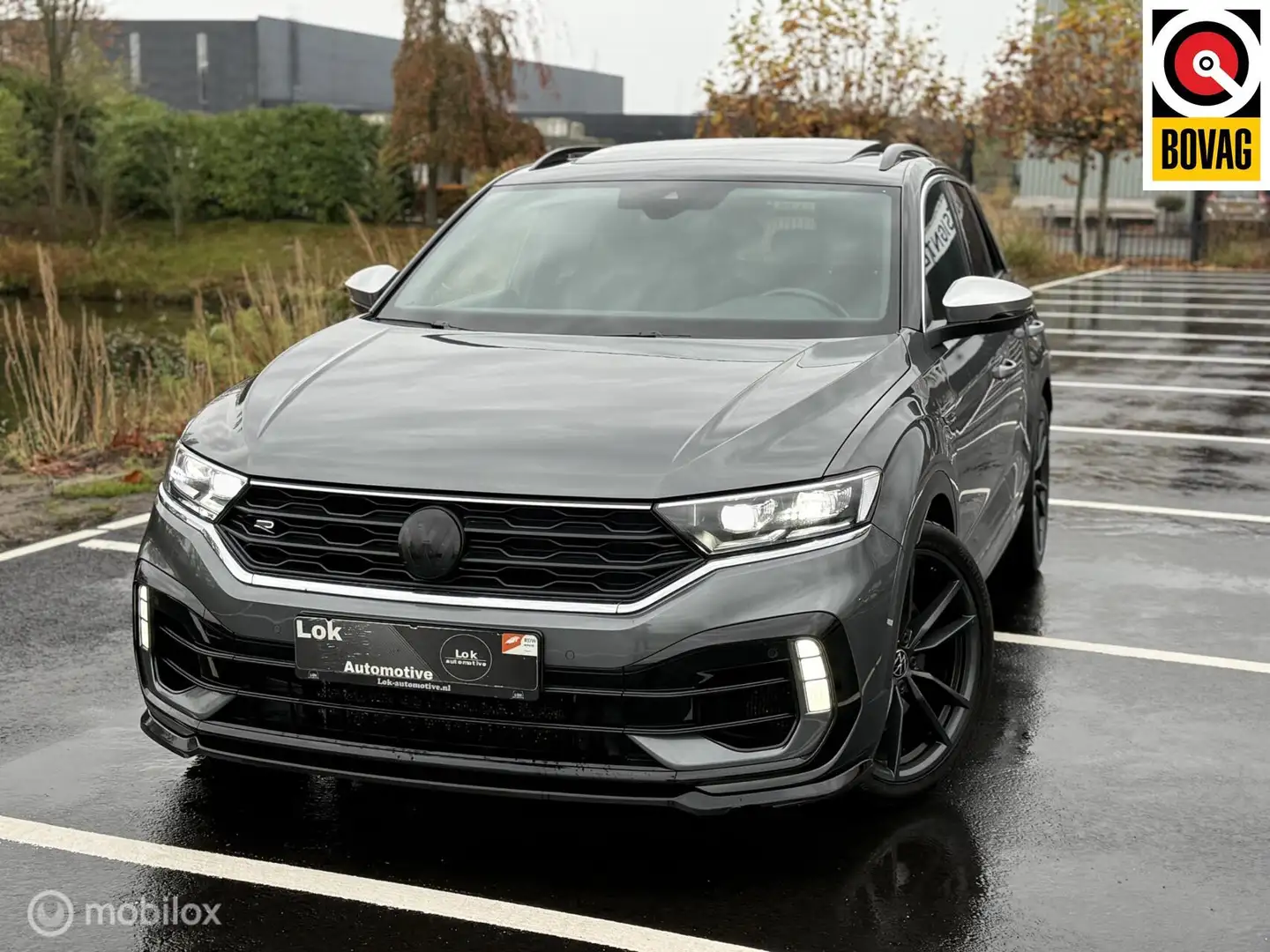 Volkswagen T-Roc 2.0 TSI 4Motion R PANO|AKRA|BEATS|LEDER|ACC| Grijs - 1