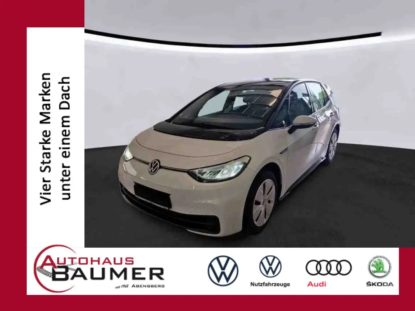 Volkswagen ID.3 Pro elektric 62 kWh Sitzheizung Navi LED PDC Blanc - 1