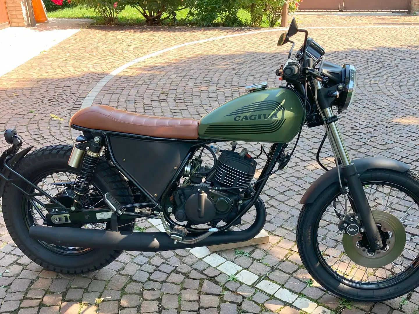 Cagiva Roadster 125 cafe racer Verde - 1
