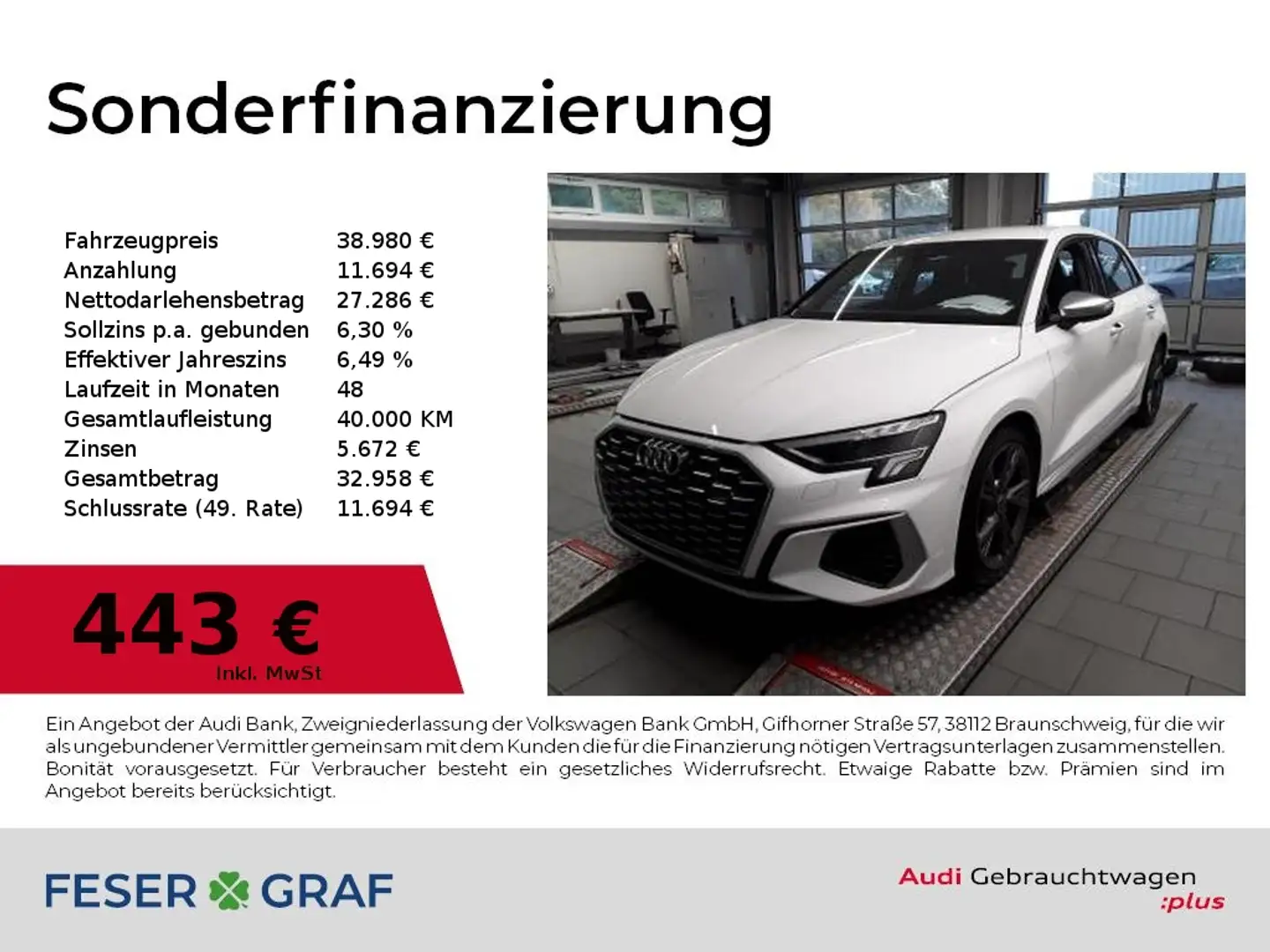 Audi S3 Sportback TFSI qu Leder,Navi,LED Weiß - 1