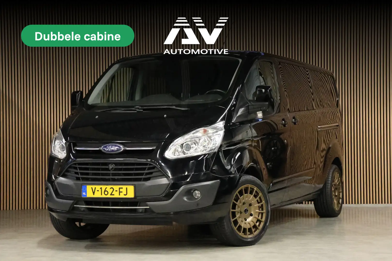 Ford Transit Custom 290 2.0 TDCI 170 PK L2H1 Limited DC | Dubbel Cabin Zwart - 1