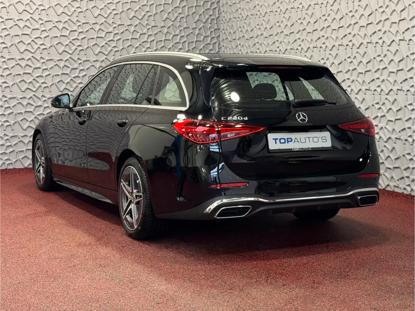 Mercedes-Benz C 220 Estate D MHEV AMG LINE ELEK.KLEP DISTRONIC CAMERA Zwart - 2
