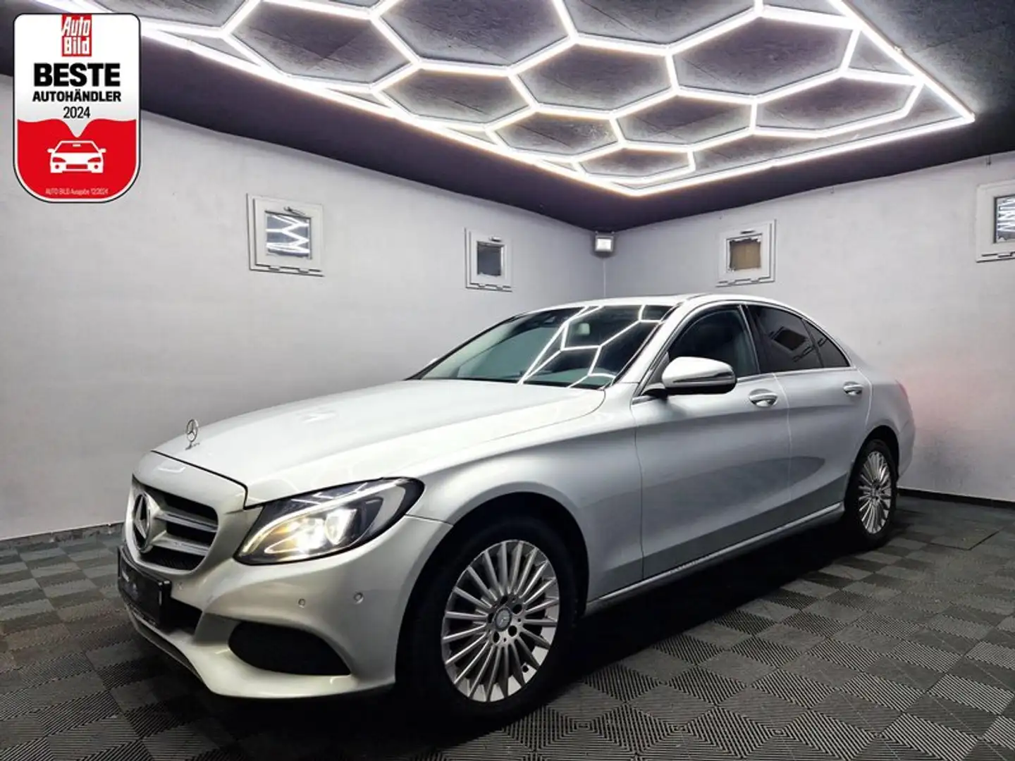 Mercedes-Benz C 220 Blue Tec AVANTGARDE|AUTOM|LEDER|NAVI Argent - 1