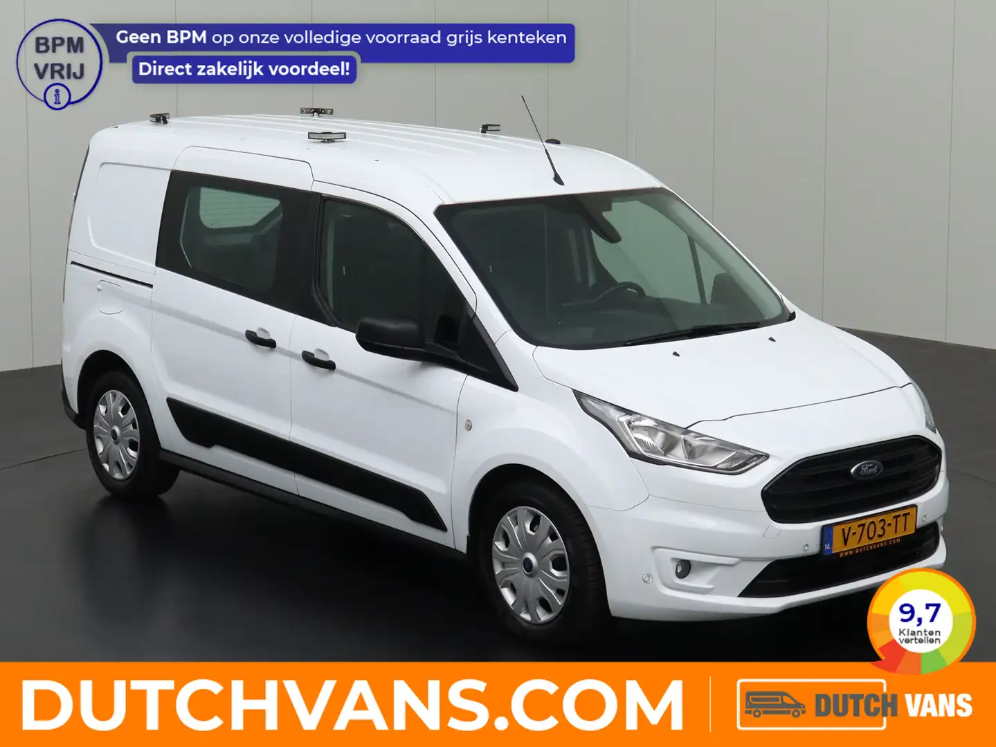 Ford Transit Connect 1.5EcoBlue Lang | Leder | Navigatie | Camera | Tre Wit - 1