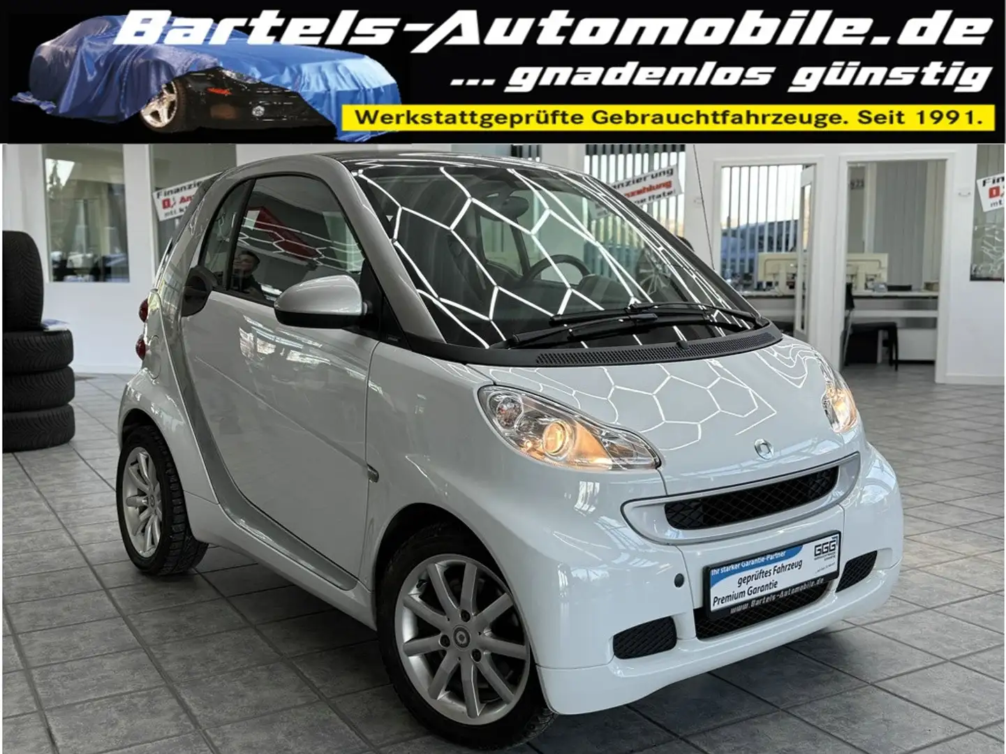 smart forTwo Coupe 1.0 MHD passion, Klima, Sitzheizung Weiß - 1